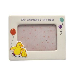 Chatterbox My Grandpas The Best Picture Frame Ceramic with Ducks Balloons